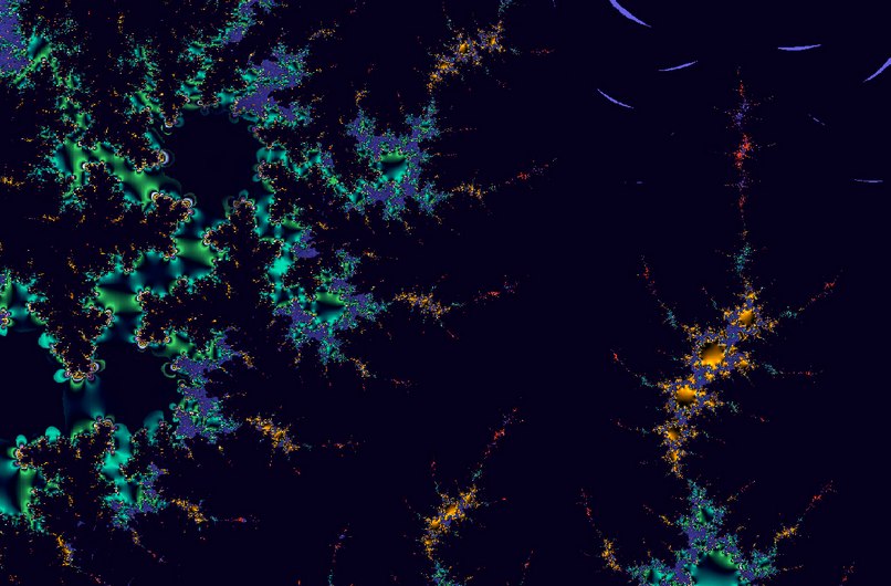 Déchirure du tissus de l'espace Création à partir du logiciel Xaos