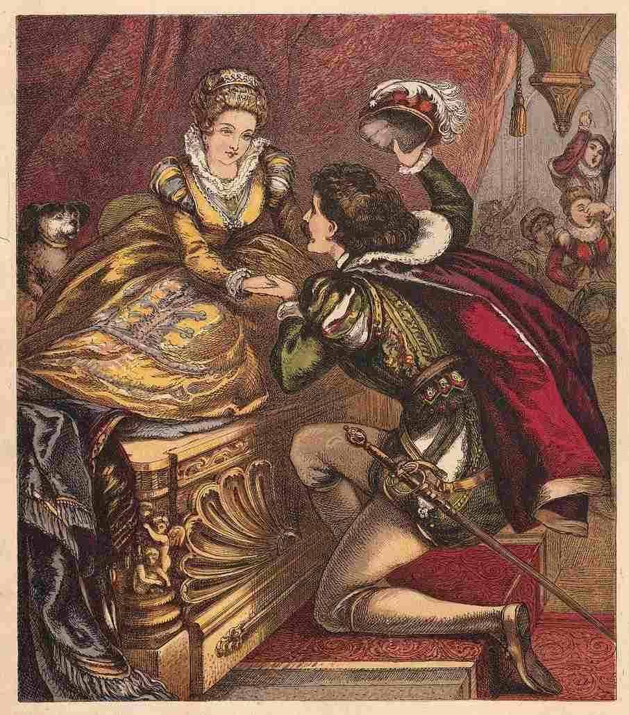 Le prince à réveillée la belle Illustration d'un livret pour enfants